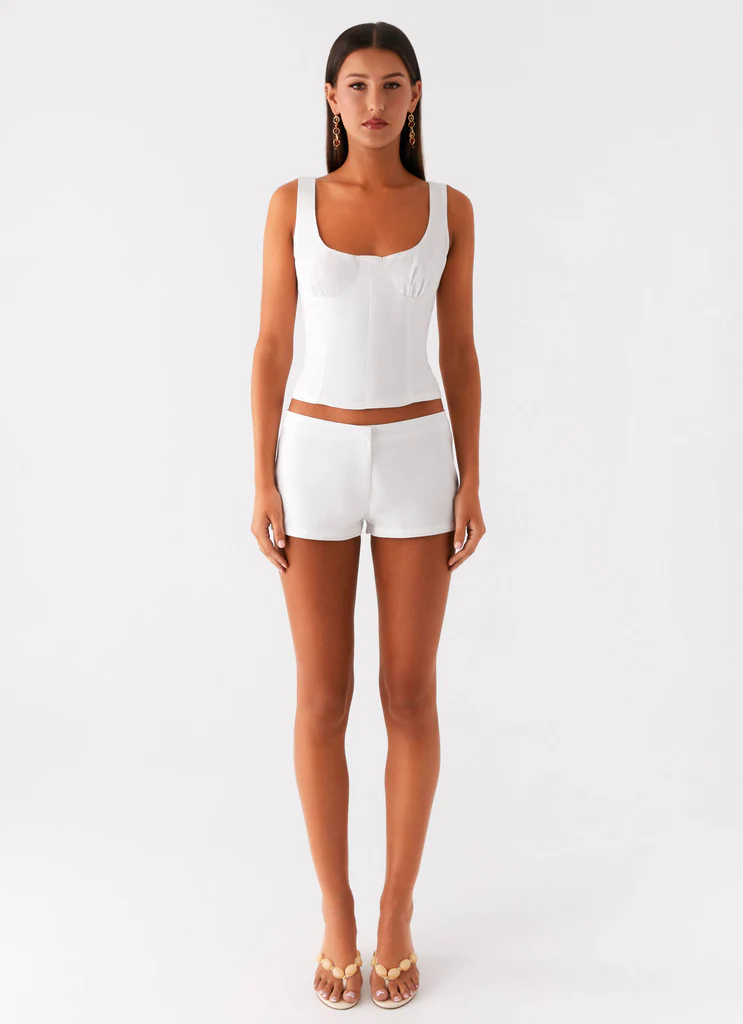 Top Bustier Coastline - Bianco