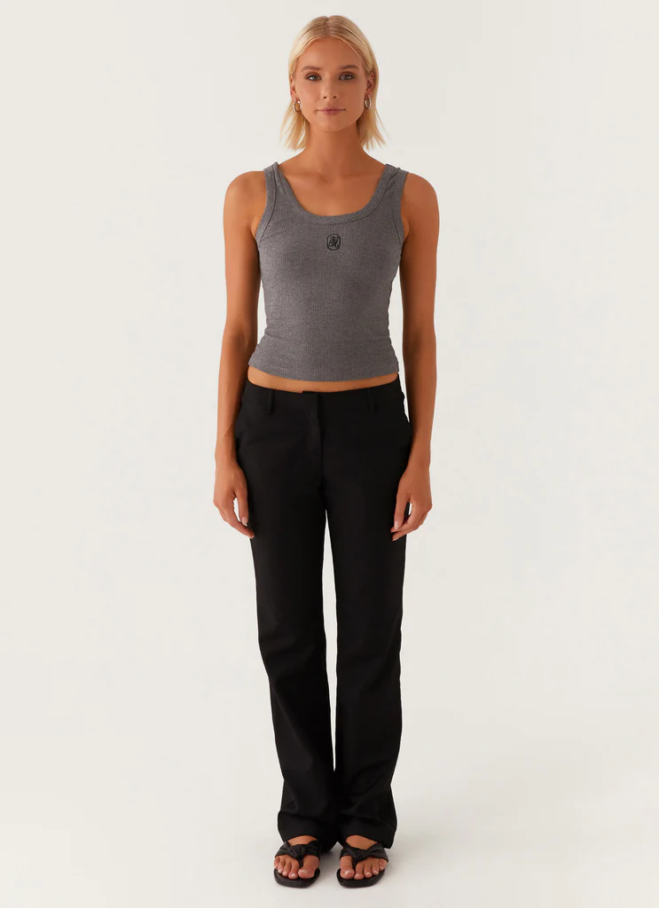Top Tank Firmato - Grigio Scuro Melange