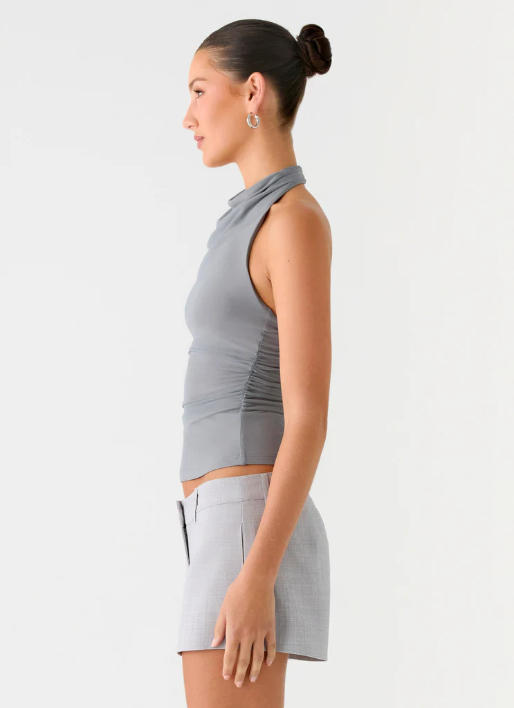 Top Rosana Halter - Grigio