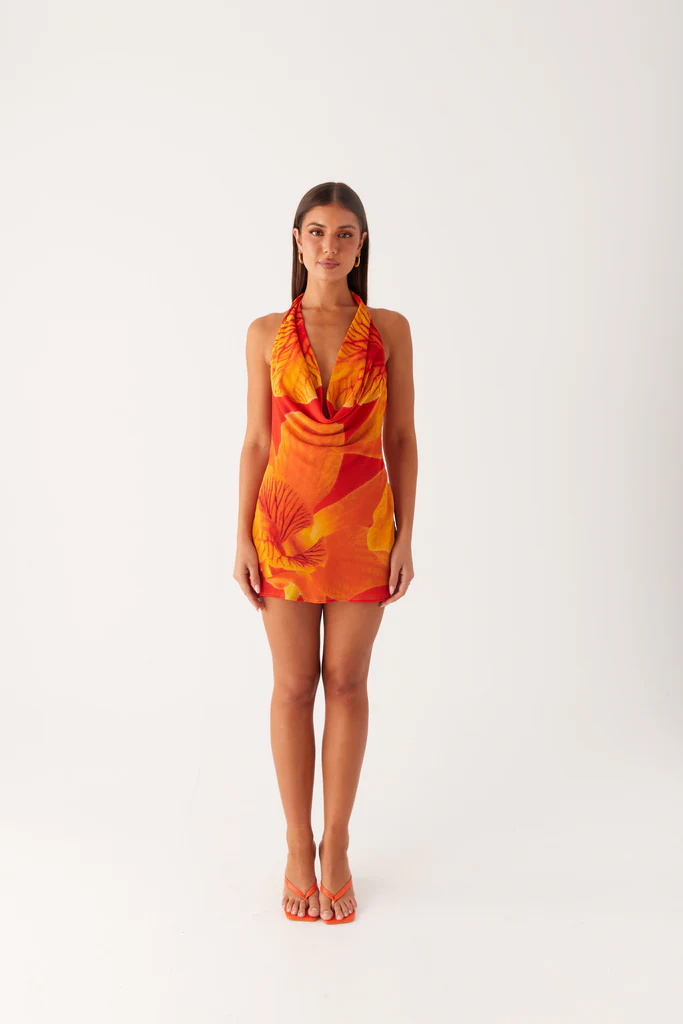 Vestito Mini Camicia Solar Beam - Arancione Sereno