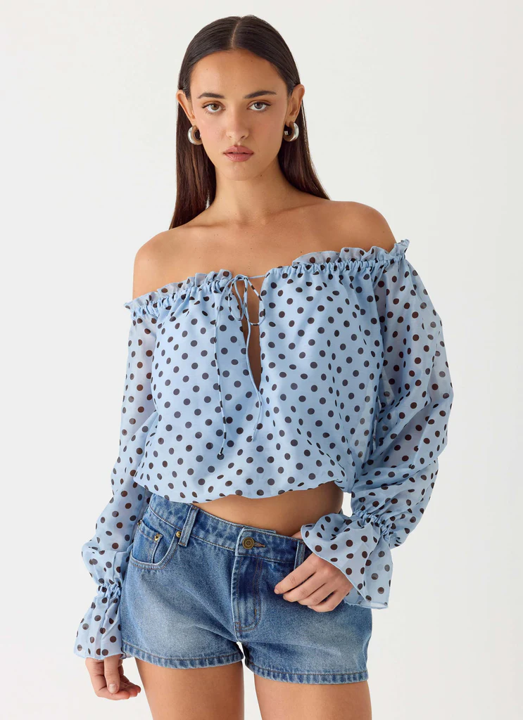 Top Tedara - Punto Blu Mocha