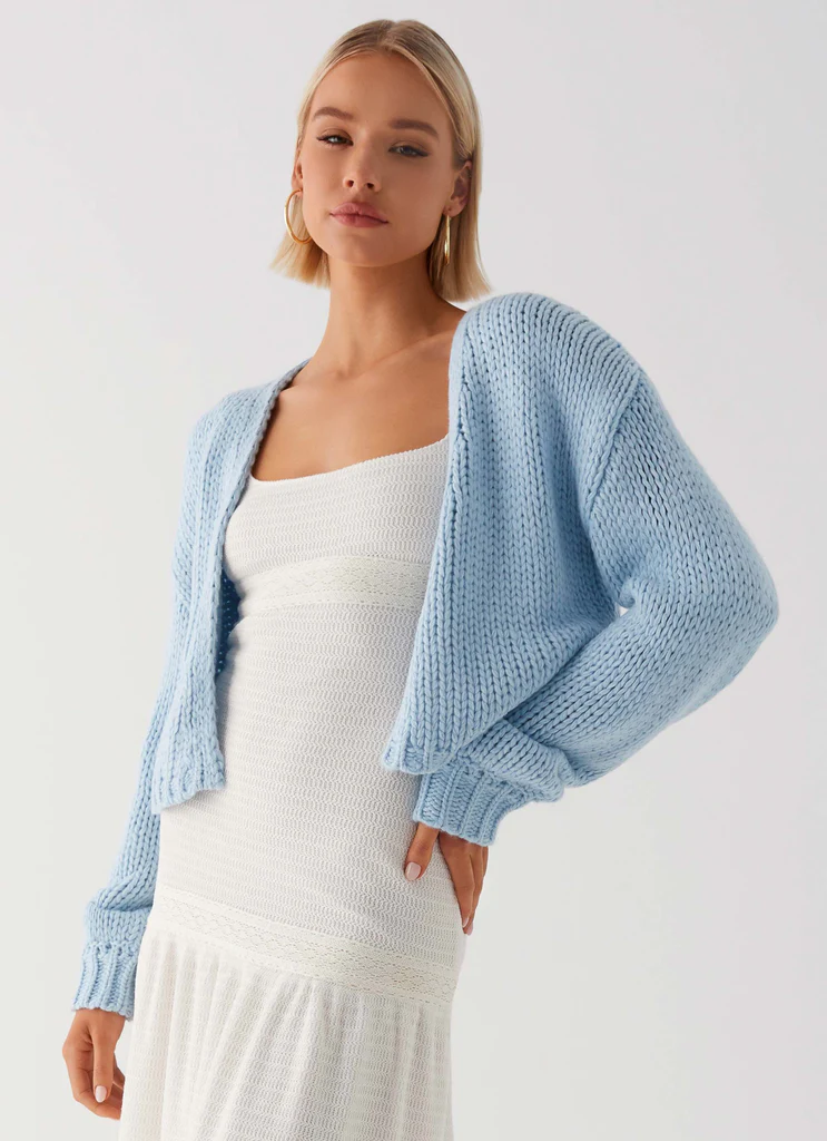 Gilet A Maglia Jasleen - Blu