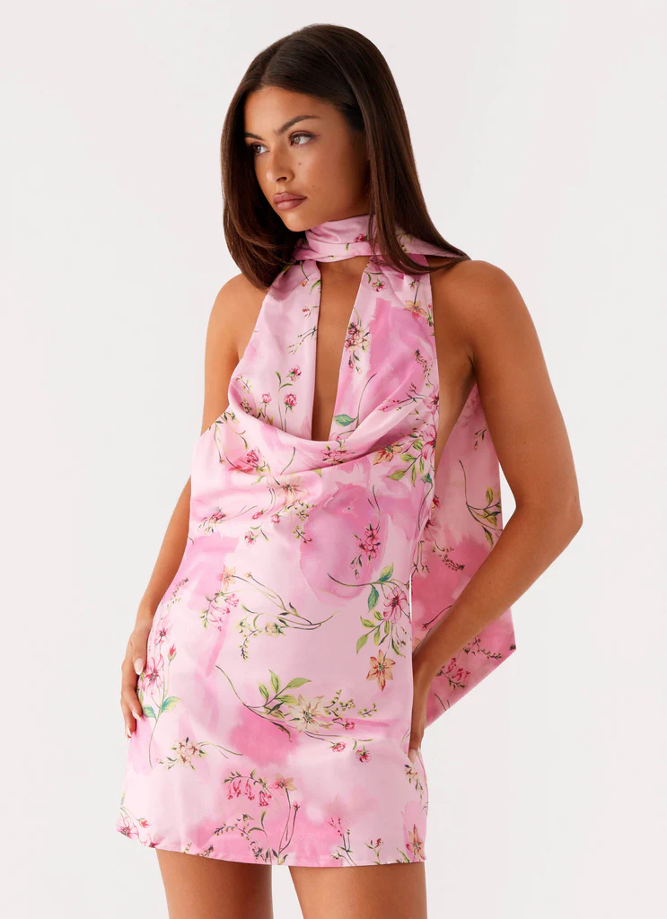 Mini Vestito Heidi - Fiorellato Rosa