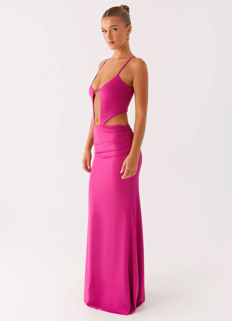 Abito Maxi Headliner - Fucsia