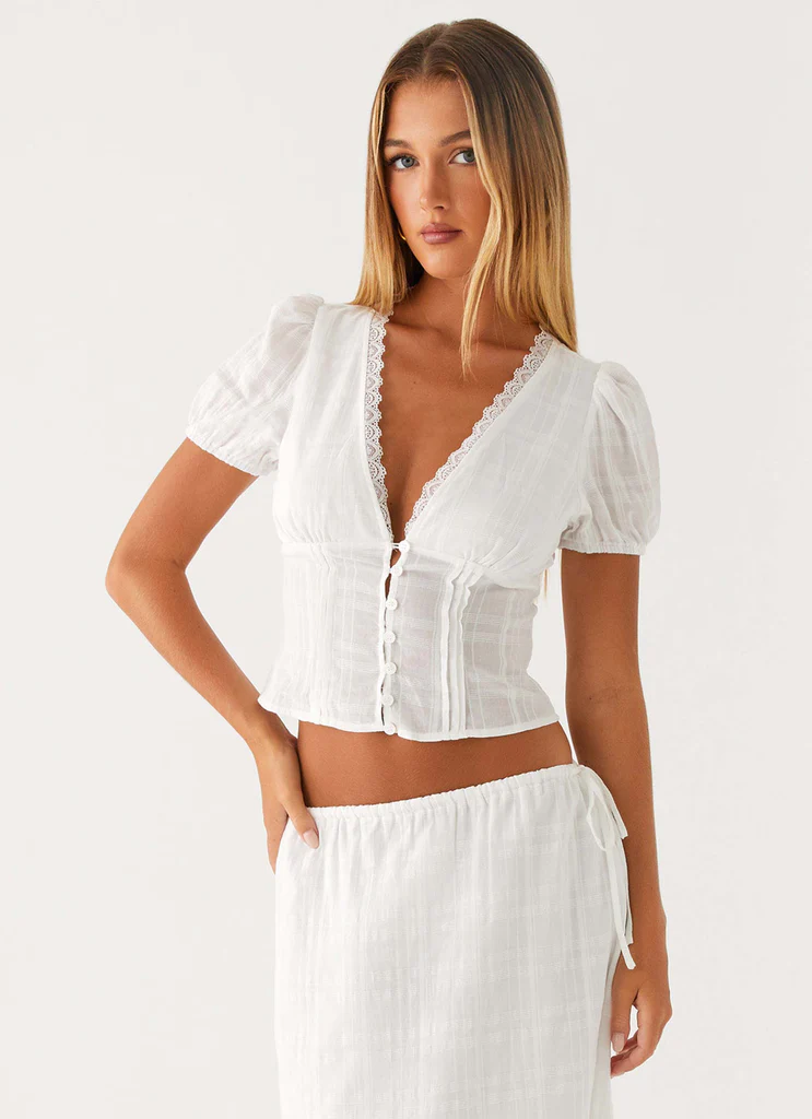Camicia Button Up Dolce Ninnananna - Bianca