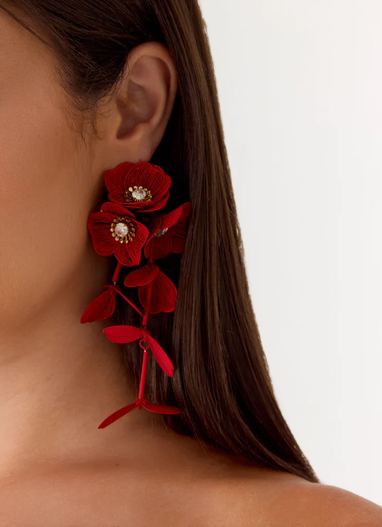 Orecchini Venetta - Rosso