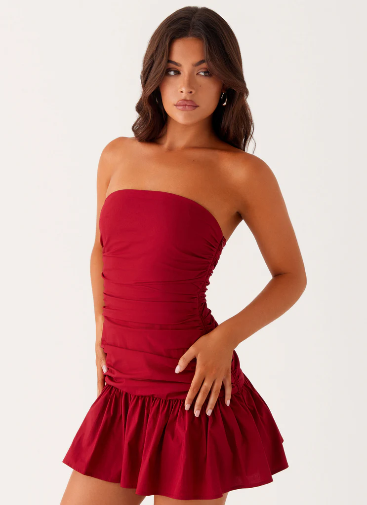 Carmel Mini Dress – Merlot Carmel Mini Dress - Merlot