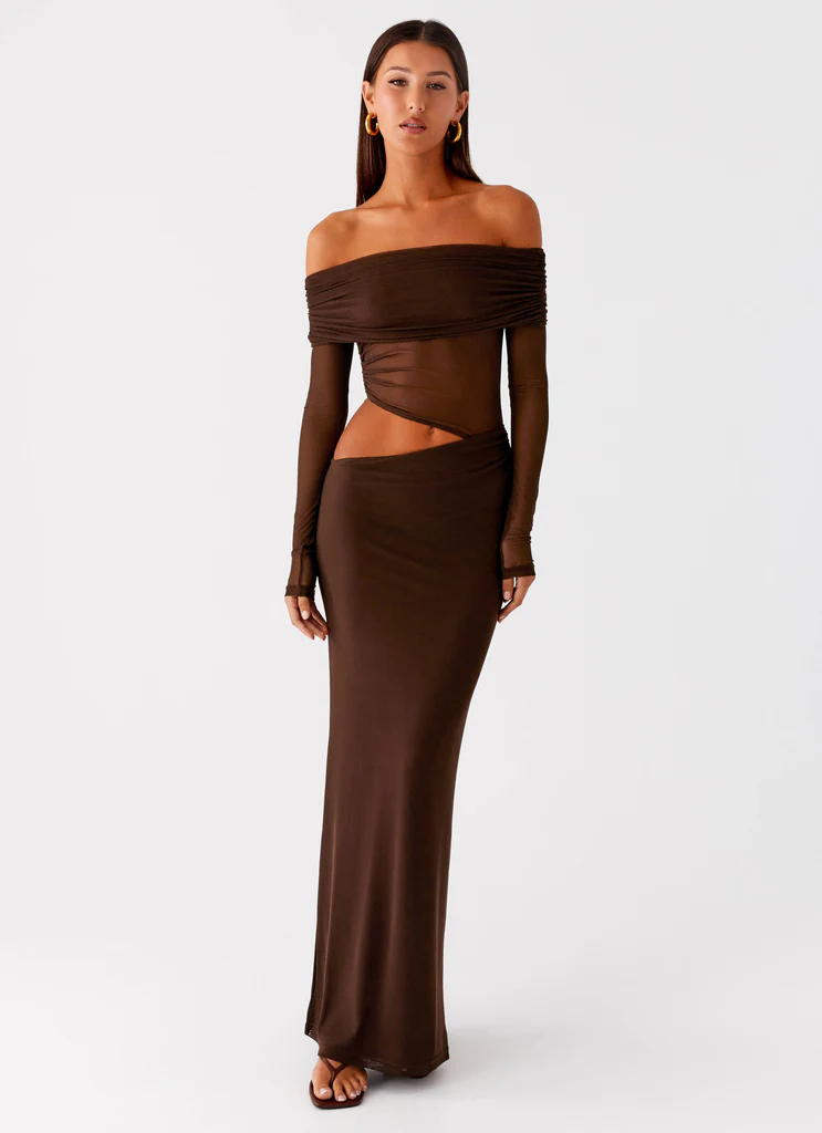 Abito Maxi Emery - Cioccolato