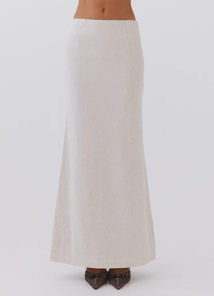 Born For Bordeaux - Pantalone Midi in Lino - Avena