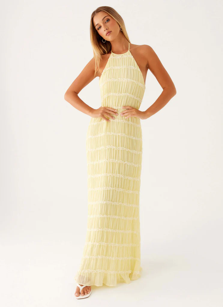 Aullie Maxi Dress - Giallo