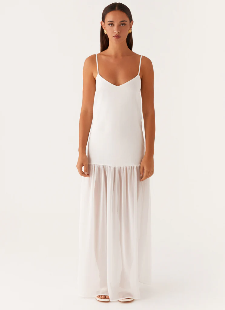 Abito Maxi in Lino Heavenly - Bianco