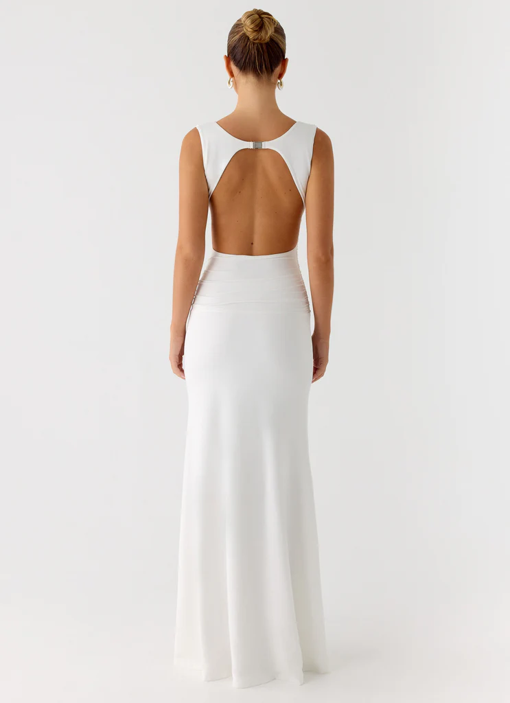 Abito Maxi Cherry Sky - Bianco