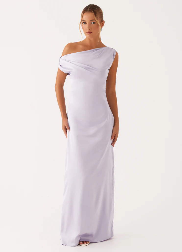 Vestito Maxi in Seta Heart of Glass – Lavanda Vestito Maxi in Seta Heart of Glass - Lavanda