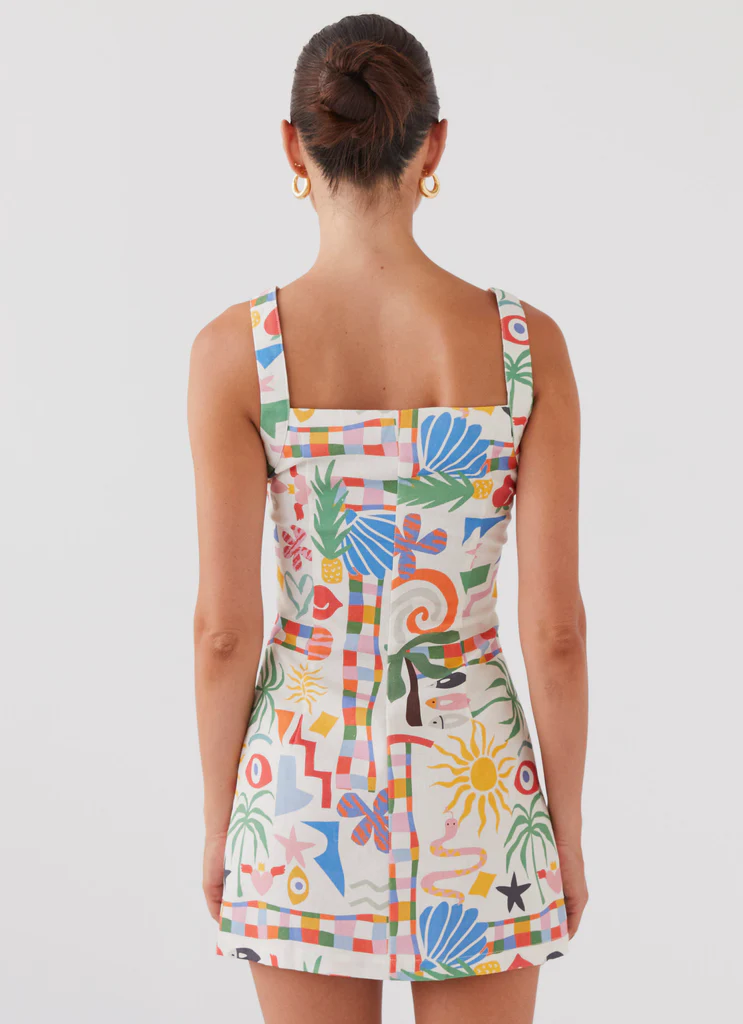 Tori Mini Vestito in Lino - Estate Palma