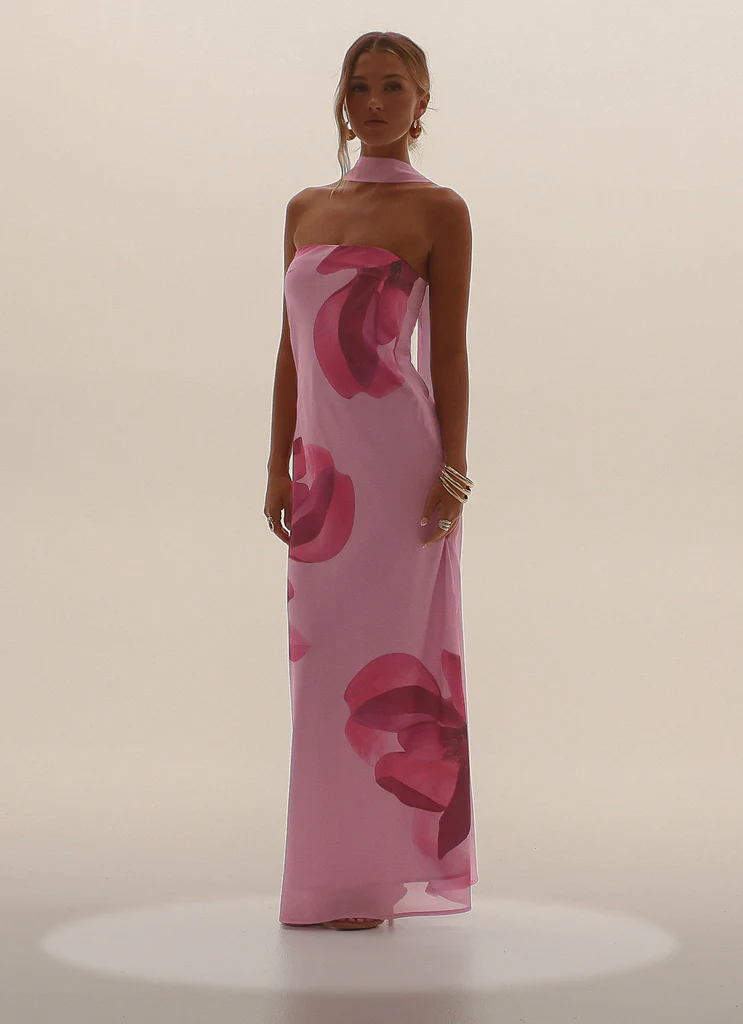 Vestito Maxi Prim - Rosa Pastello