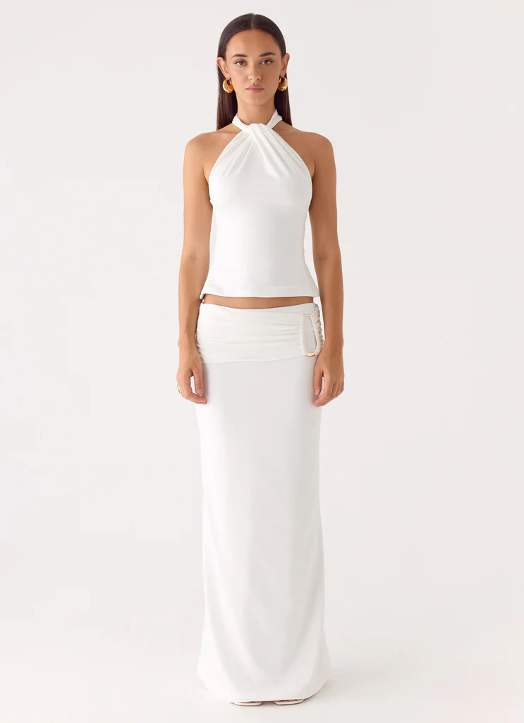 Maxi gonna Rosanna - Bianco