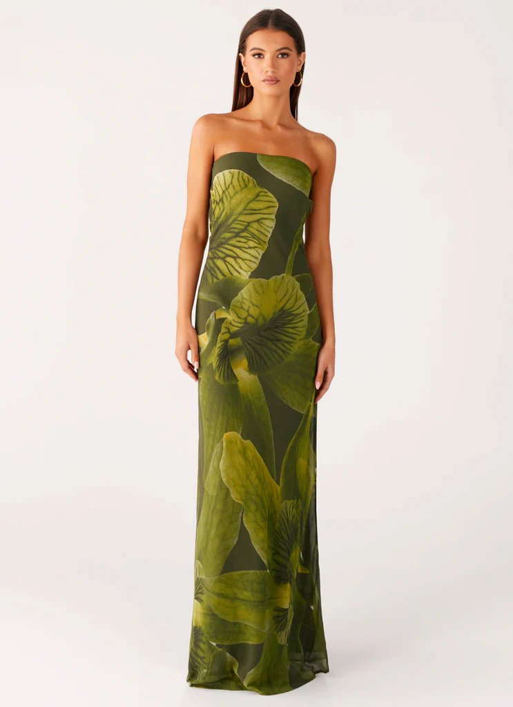 Vestito Maxi Nettle - Fiori Tropicale