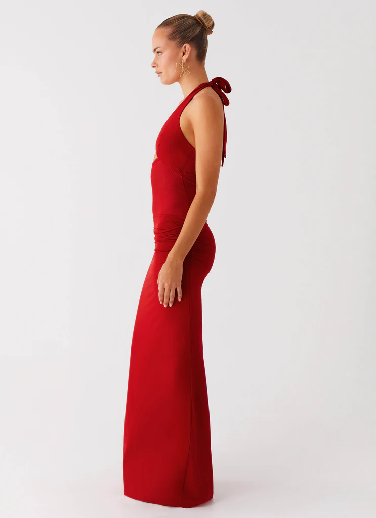 Vestito Maxi con Spalline Billen – Rosso Vestito Maxi con Spalline Billen - Rosso