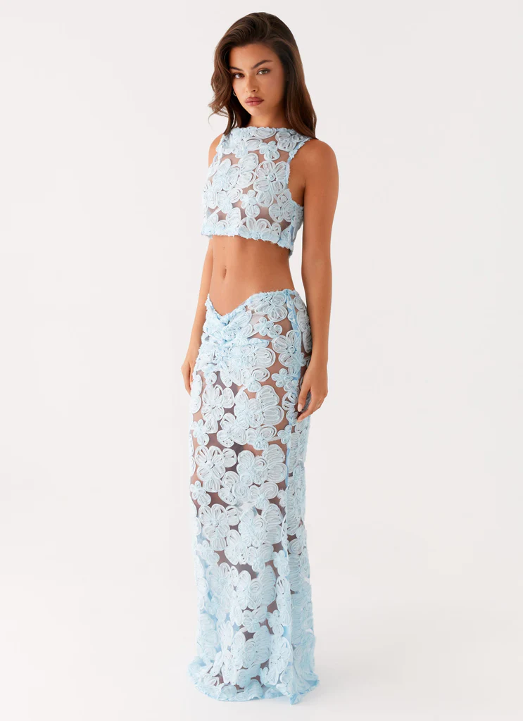 Sareta Maxi Fiorella Floret – Blu Sareta Maxi Fiorella Floret - Blu