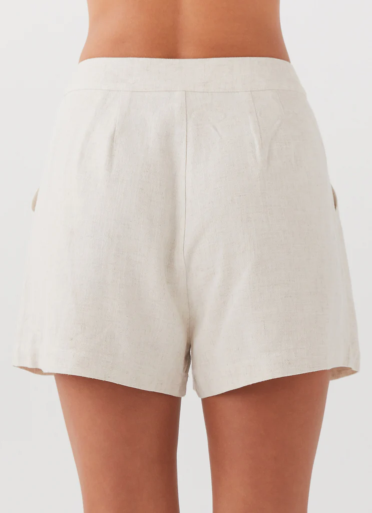 Pantaloncini in Lino Born For Bordeaux - Avena