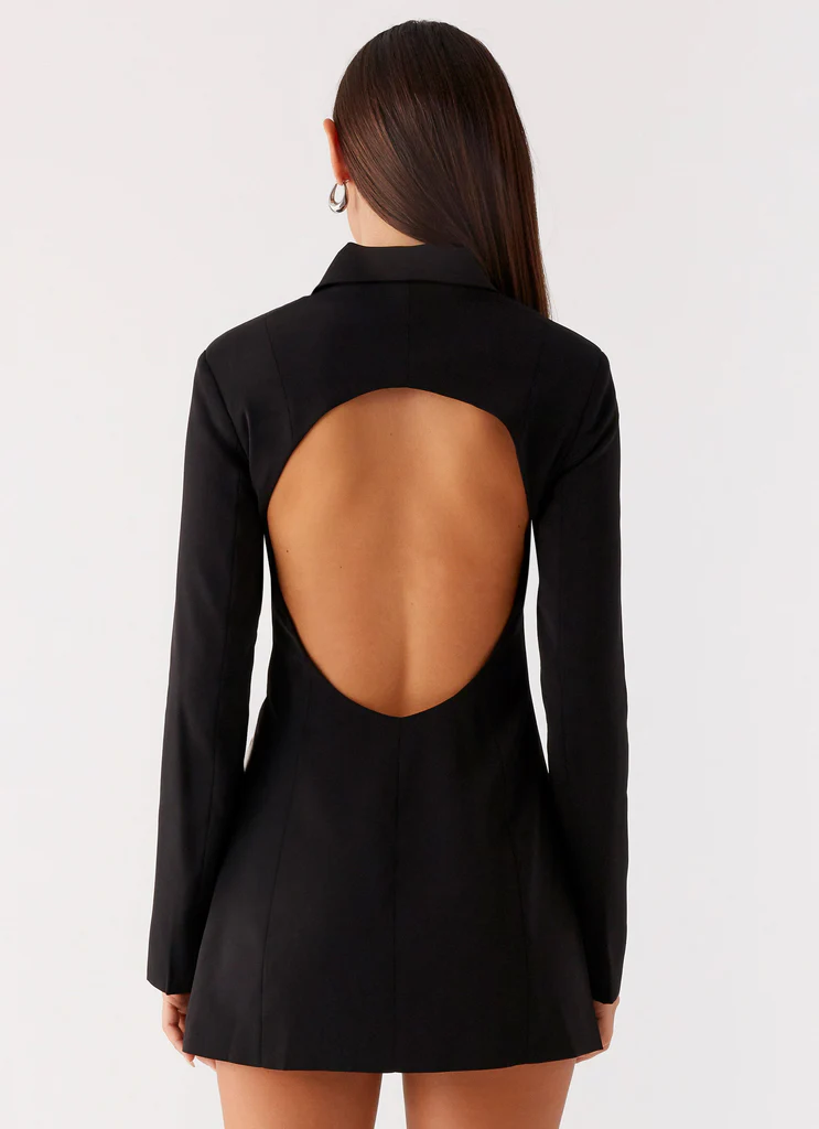Memphis Blazer Mini Dress - Nero