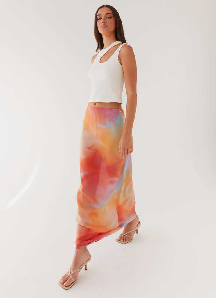 Maxiskirt Sunlight Cascade – Radiance Arcobaleno Maxiskirt Sunlight Cascade - Radiance Arcobaleno