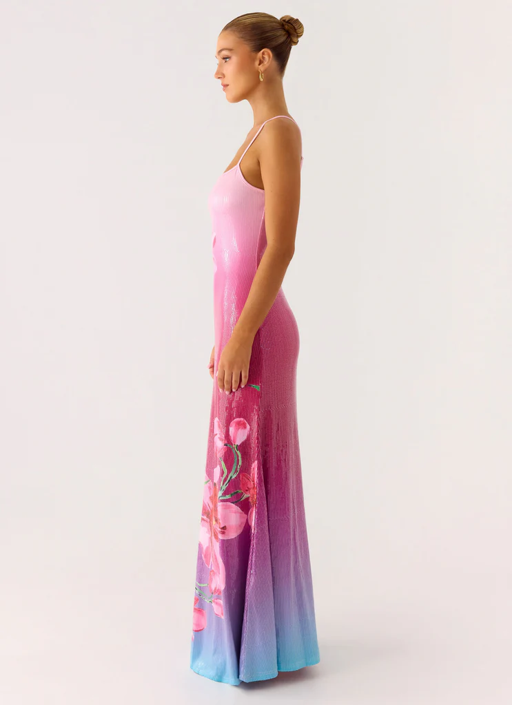 Ariaz Abito Maxi con Paillettes - Ombra Reef