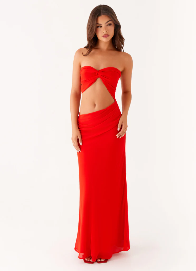 Abito Maxi Carla - Rosso