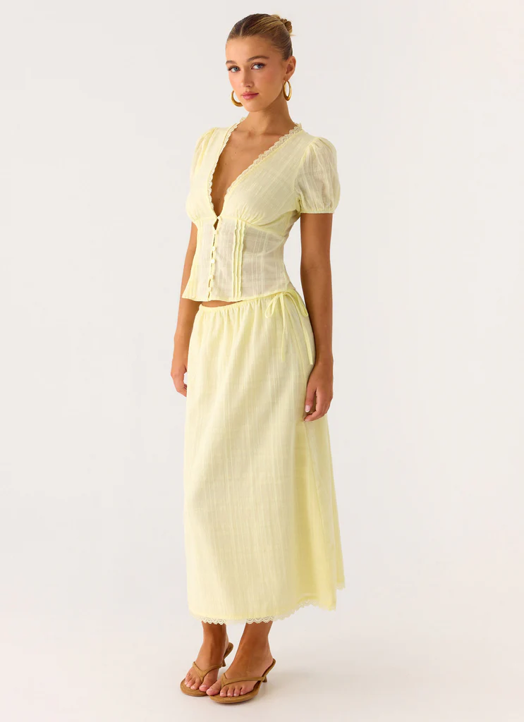 Mini gonna Sweet Lullaby - Giallo Limone