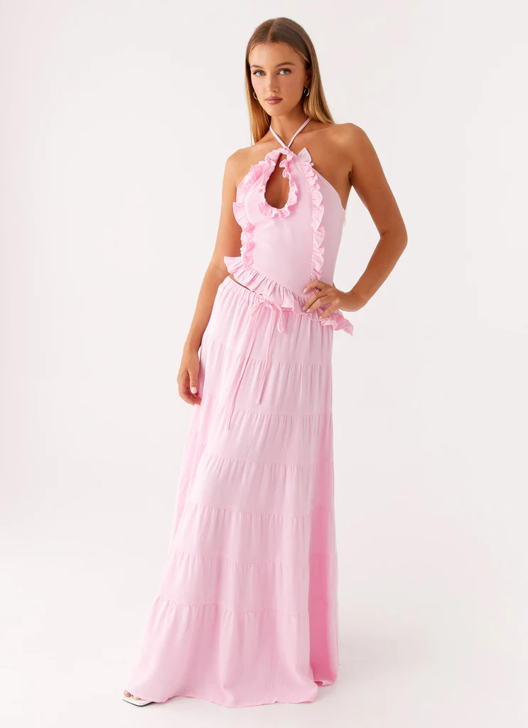 Marella – Maxi gonna in lino – Rosa Marella - Maxi gonna in lino - Rosa