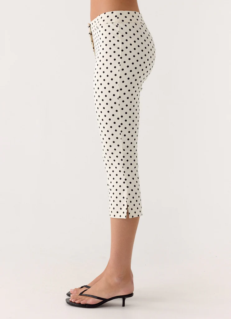 Pantaloni Rue Capri - Puntini Bianchi
