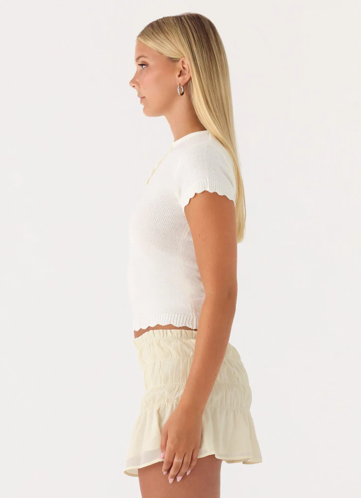 Top a Maglia Kerrigan - Bianco