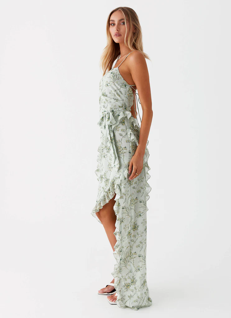 Vestito Maxi Sweet Serenity - Fiorato Sage