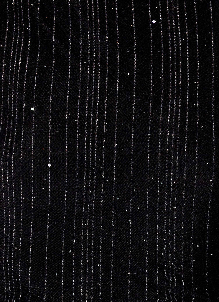 Vestito Mini in Rete Scintillante Portofino - Nero