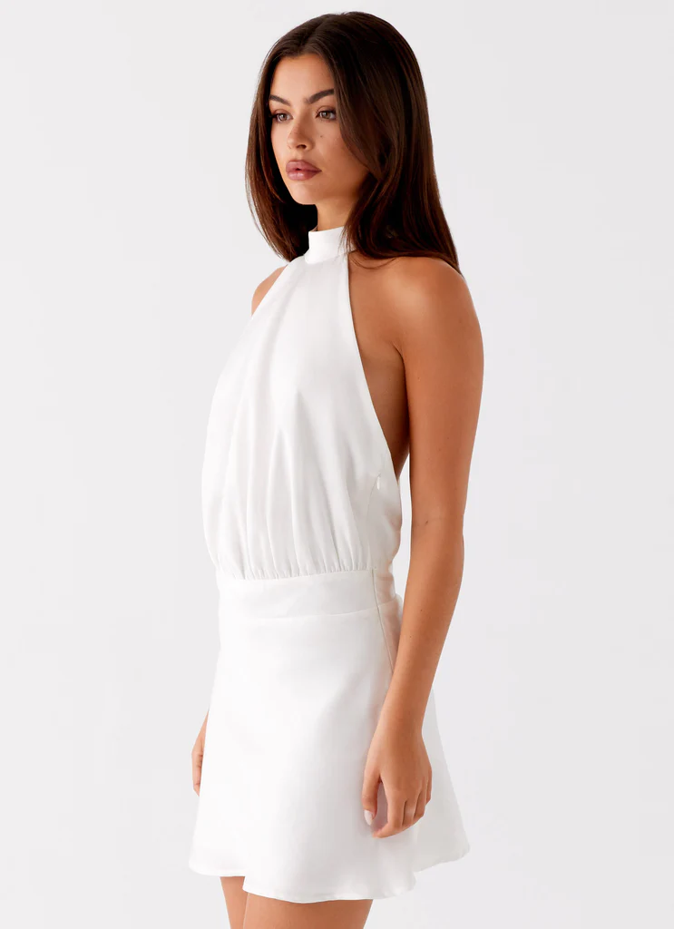 Camera Shy Mini Dress – Avorio Camera Shy Mini Dress - Avorio