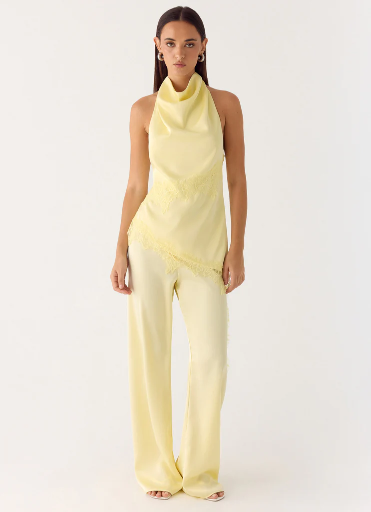 Pantaloni Deacon a Vita Bassa - Giallo