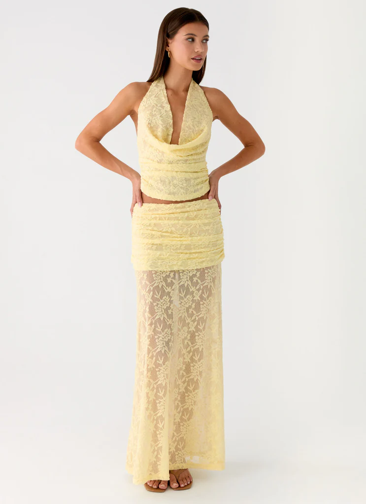 Vestito Lungo in Tessuto Jacquard Farruko - Burro