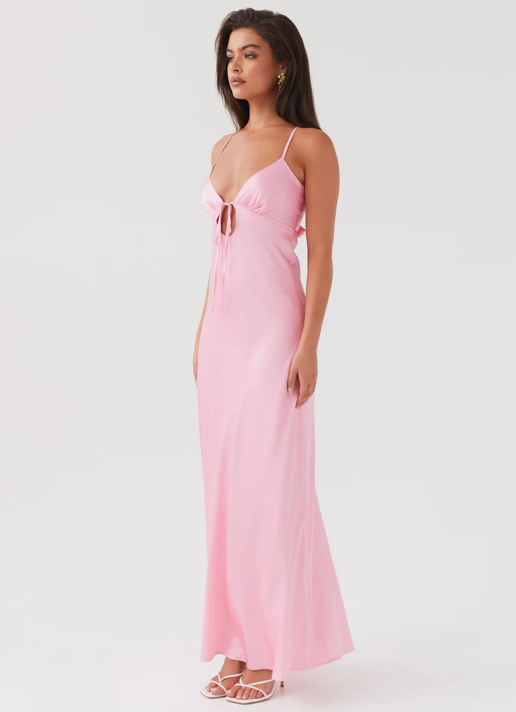 Abito Maxi in Seta Flora - Candy