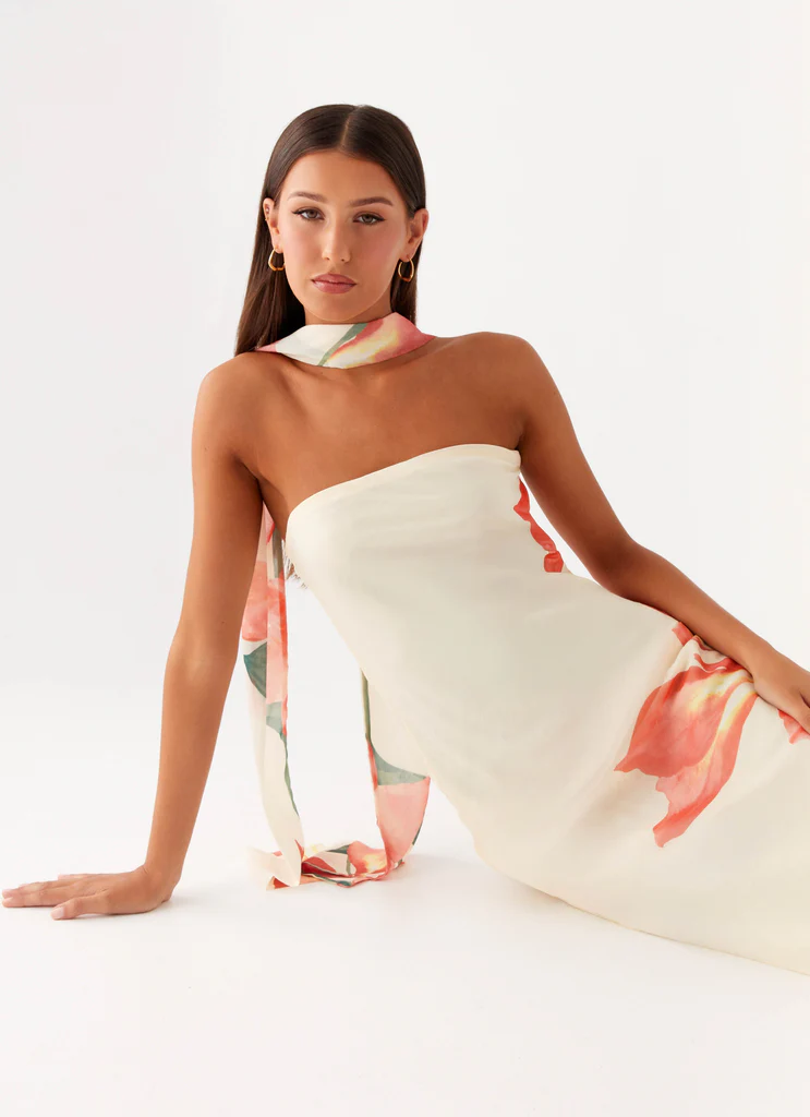 Abito Maxi Under The Pagoda - Fiore Siena