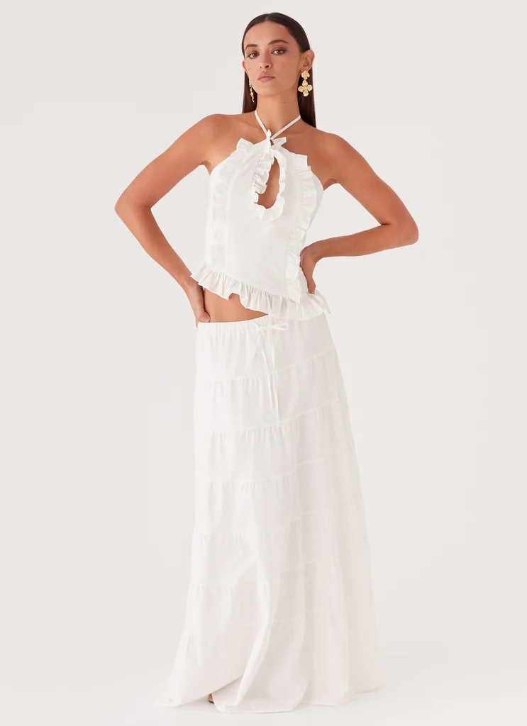 Top in Lino Mariella - Bianco