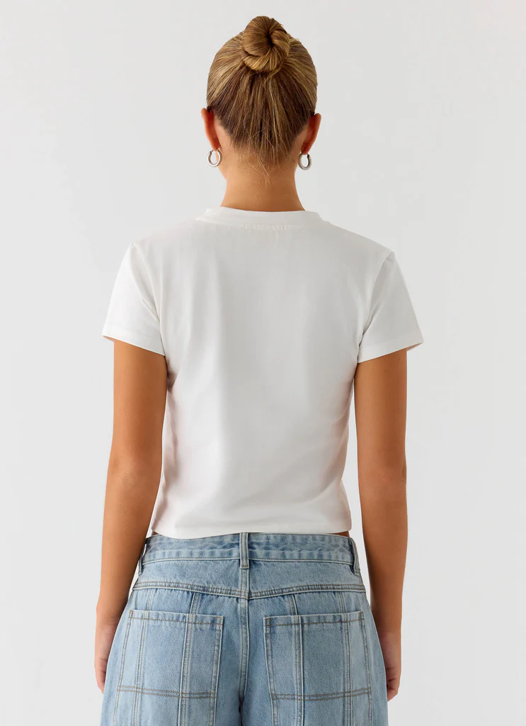 Lamont Baby Tee - Bianco