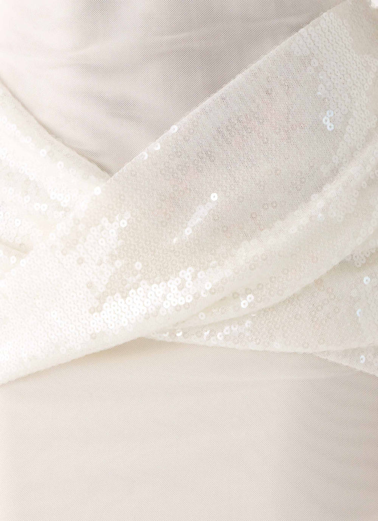Abito Maxi in Tulle Over To You - Bianco