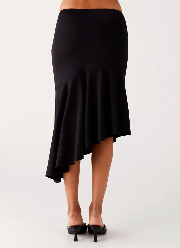 Wonderlust Midi Skirt - Nero