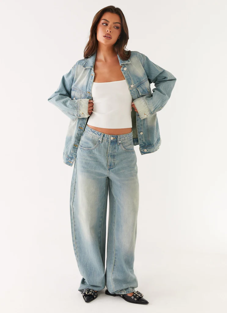 Maxwell Jeans in Denim Largo - Blu Lavato