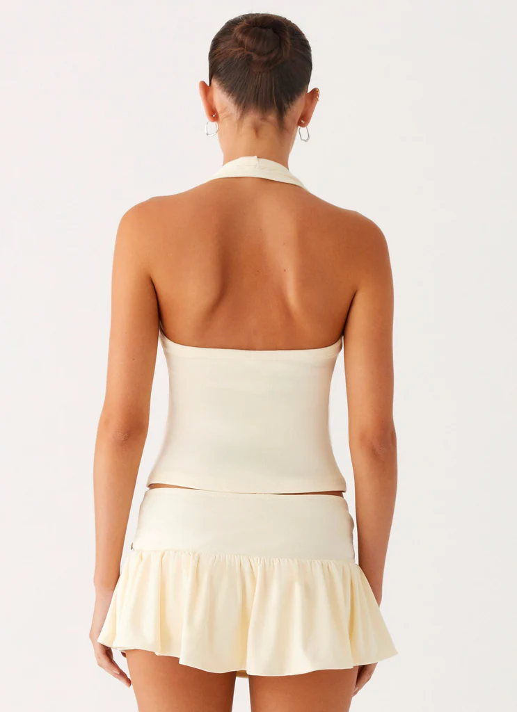 Skort a vita bassa Vegas Nights - Giallo