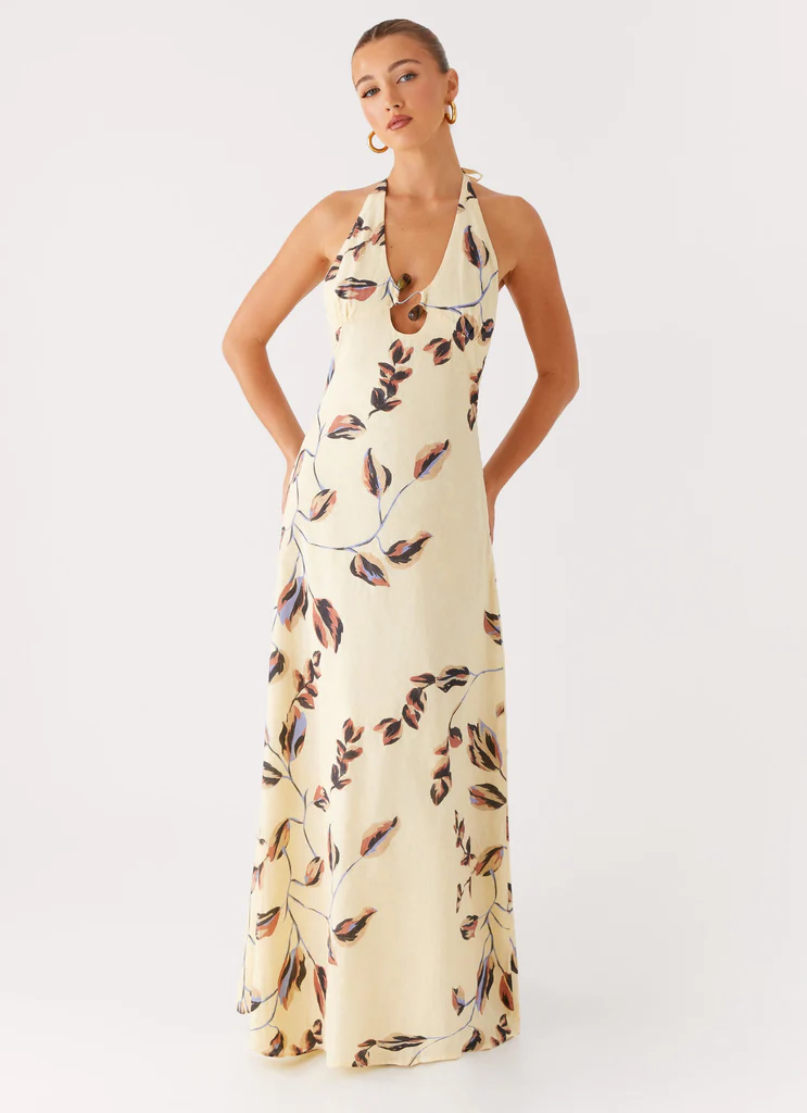 Abito Maxi Elvina con Spalline - Buttercream Bliss