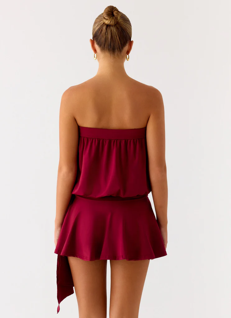 Forever Young Mini Vestito - Cherry Scuro