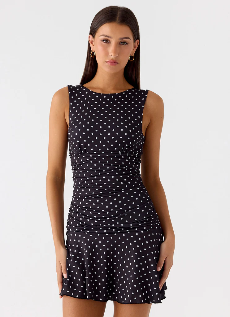 Kelda Mini Vestito - Puntini Neri