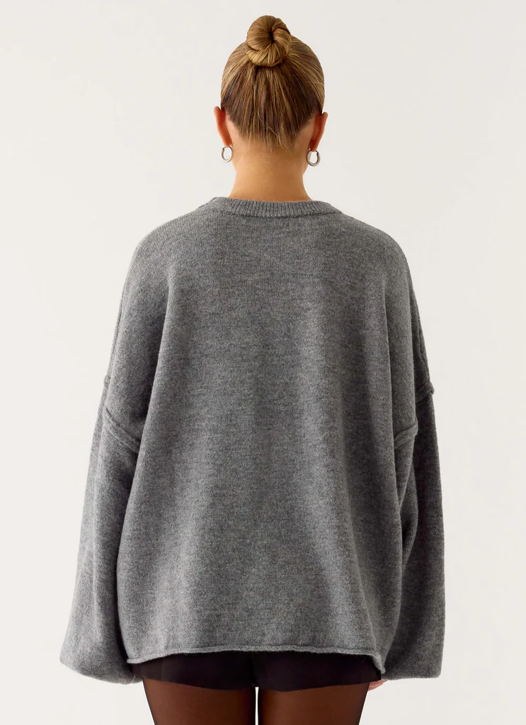Jack Maglione Largo in Lana - Grigio