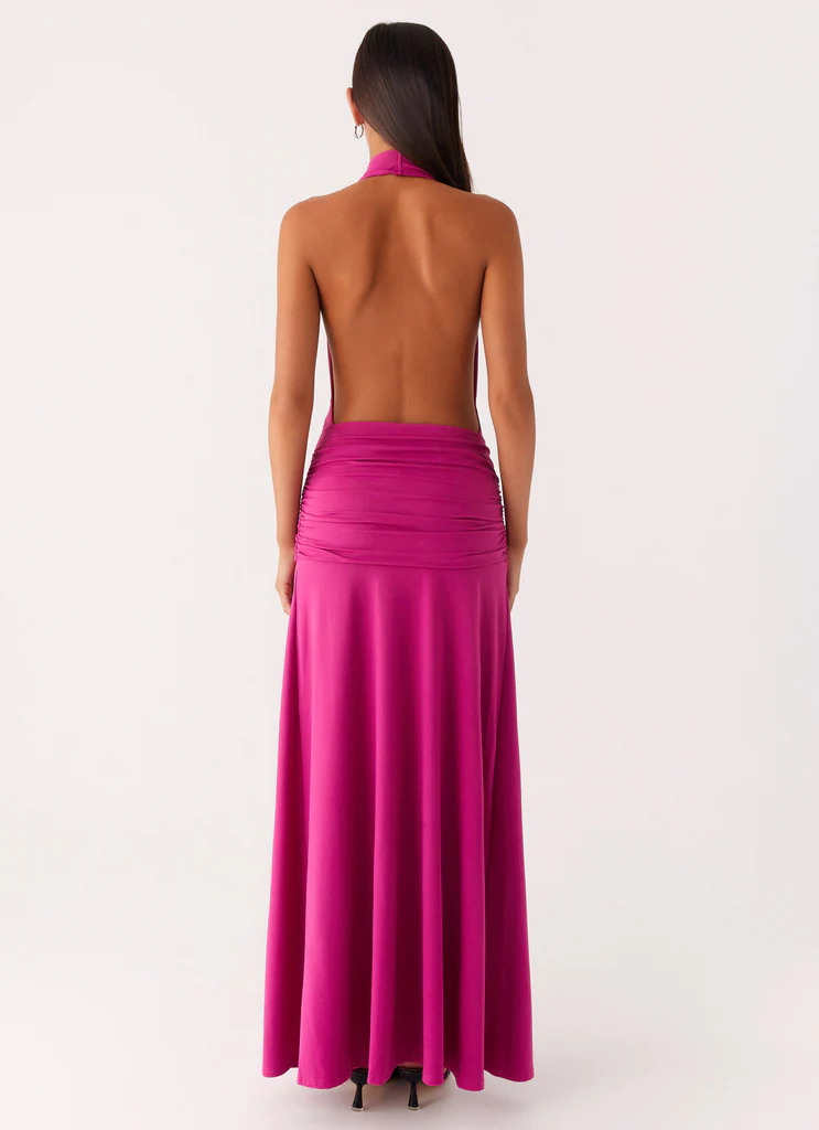 Vestito Maxi Camicia Rowan Ray - Fucsia
